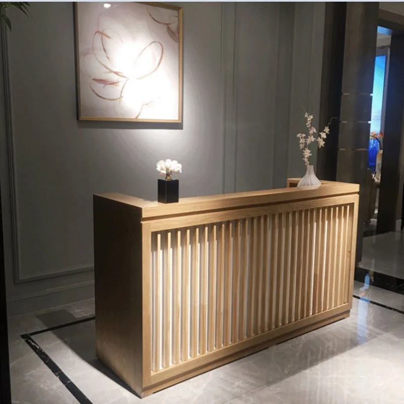 

Milk tea shop bar counter simple modern clothing store cashier counter front desk small pet shop front desk corner desk