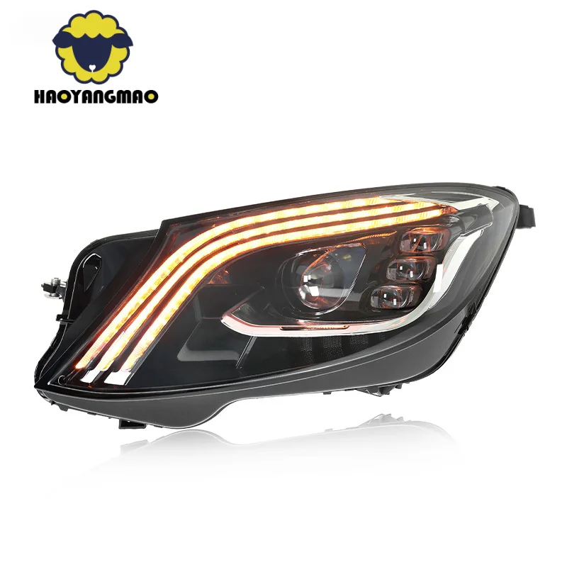 

Applicable to Applicable to14-17Mercedes-BenzSLevelW222Headlight Assembly Modified to Maybach StyleLEDDaytime Running Light Flow