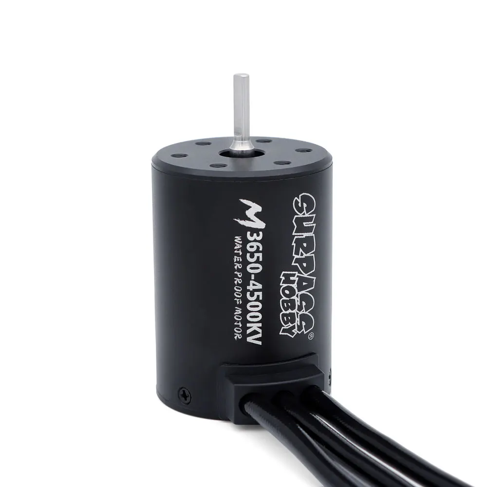 SURPASS HOBBY Combo M3650 M3660 Waterproof Brushless Motor 3.175mm Shaft with M60A ESC for 1/10 RC Car Traxxas Truck Off-Road