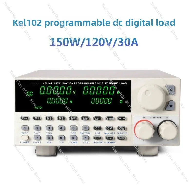KEL103 102 Probador de Carga Electrónica Digital Programable de CC 300W/150W 120V 30A con Conexión RS232 USB
