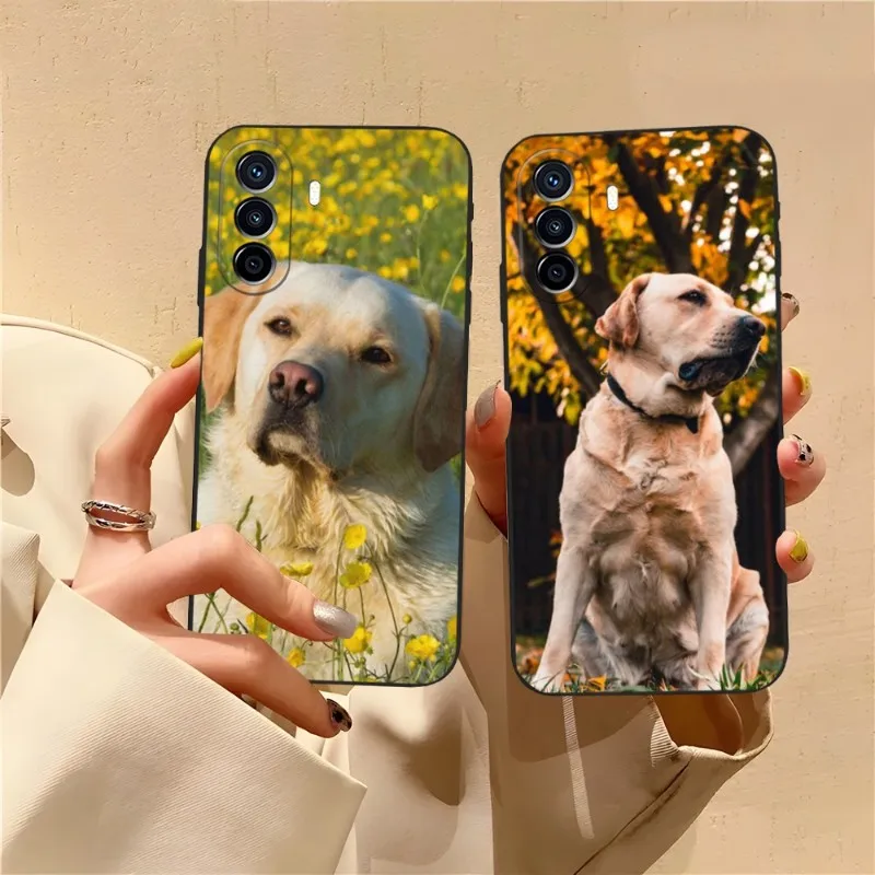 Labrador Dog Phone Case Fundas For Huawei P50 Lite P30 P40 P20 P10 Mate 60 40 Pro Plus Psmart Z 6 7 9 Coque