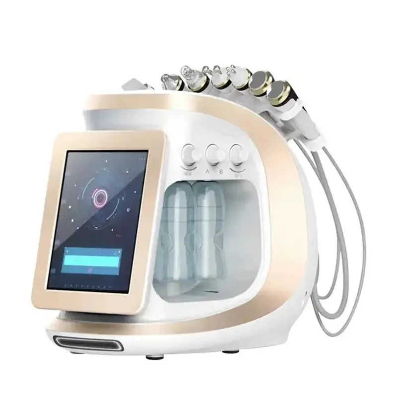 New Water Dermabrasion Oxygen Ice Blue  Smart Jet Aqua Peel Small Bubble Skin Cleansing Device Facial Machine