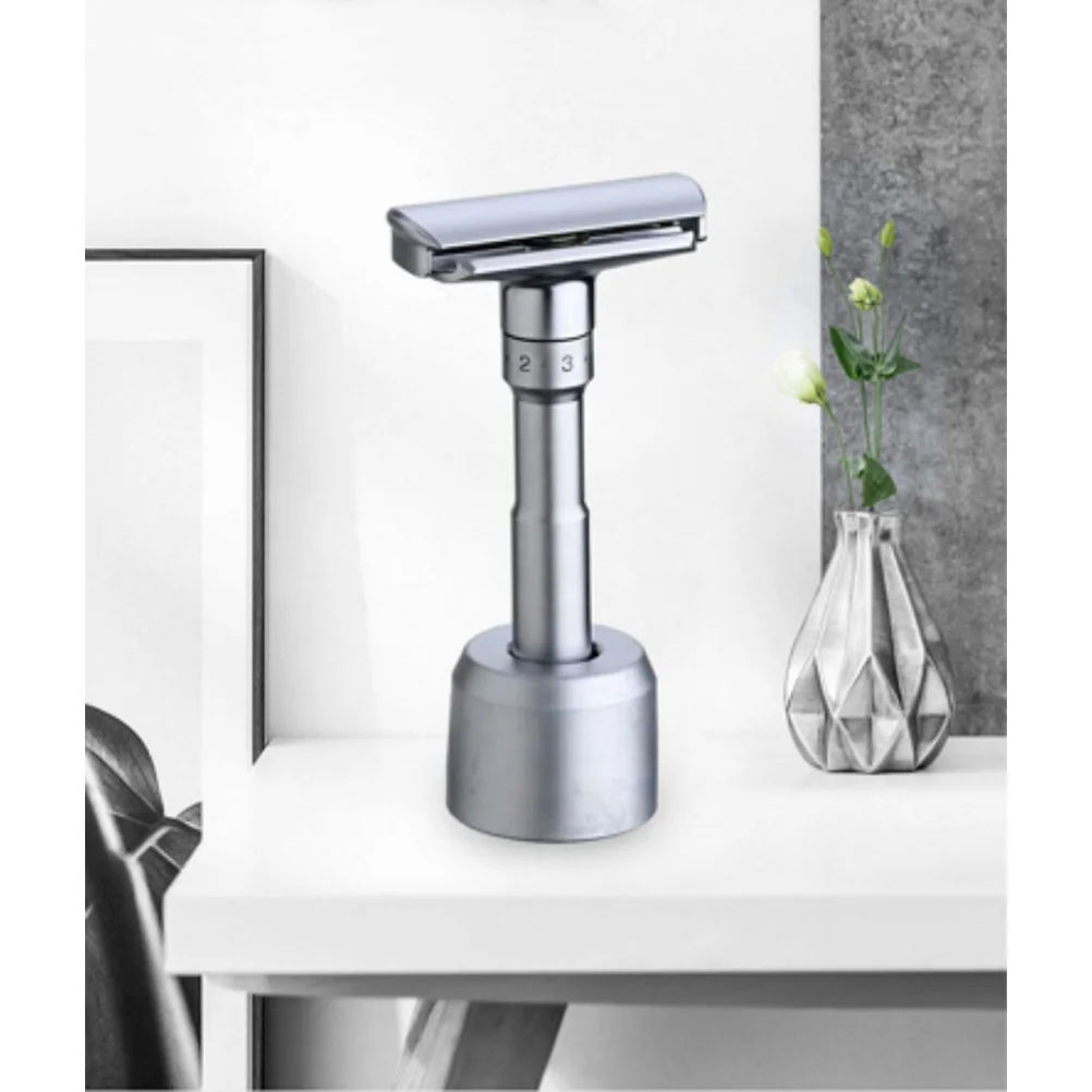 

Manual Razor Holder Double-Sided Adjustable Shaving Machine for Men Beard Face Shaving Includes 5 Razor Blades
