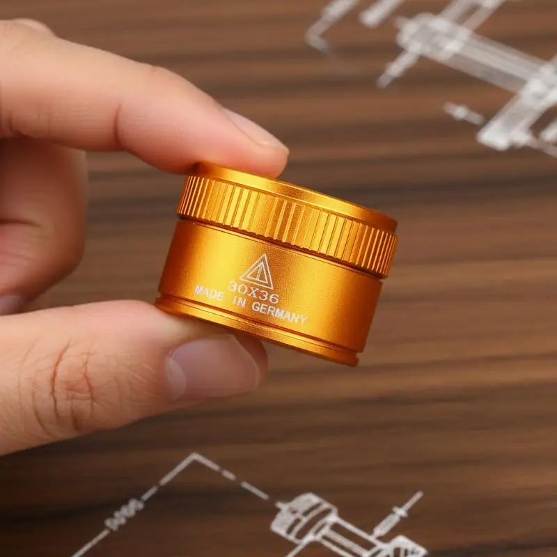 Portable 30X 36mm K9 Optical Magnifying Lens Monocle Loupe Tool For Watch Repair Jewelry Coin Stamp Precision Checking