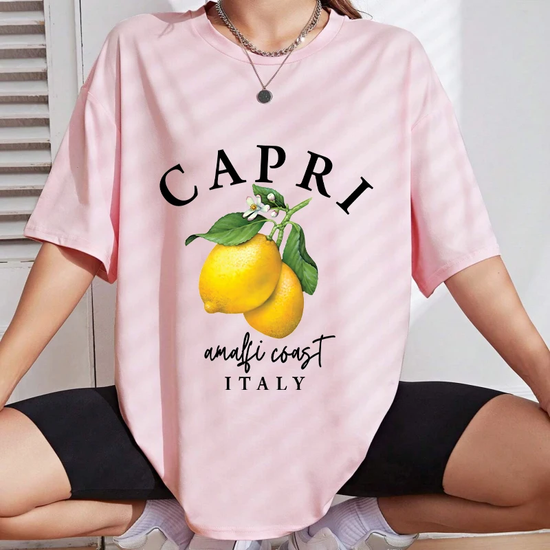 Capri Amalfi-Küste Italien Zitrone Vintage Kunstdruck Aufnäher für Kleidung Bügelbilder Thermoaufkleber zum Bedrucken von Kleidung