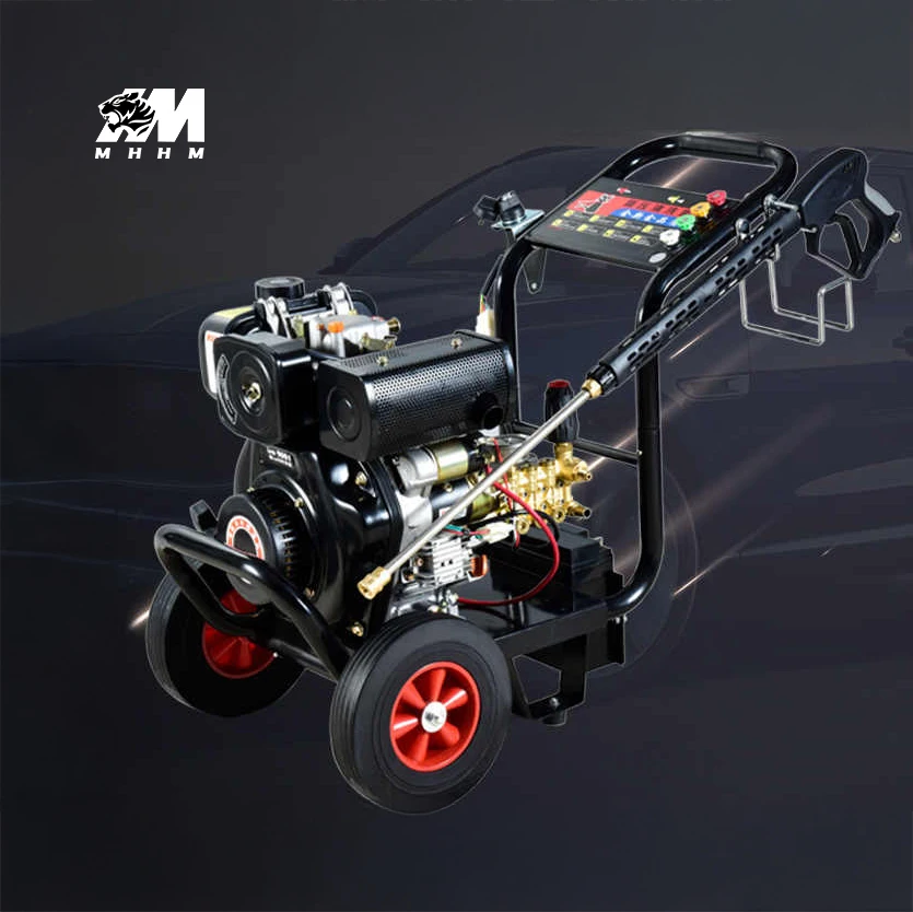 Industrial Washing High Pressure Car Washer With Wheel Car Wash Cleaning Machine