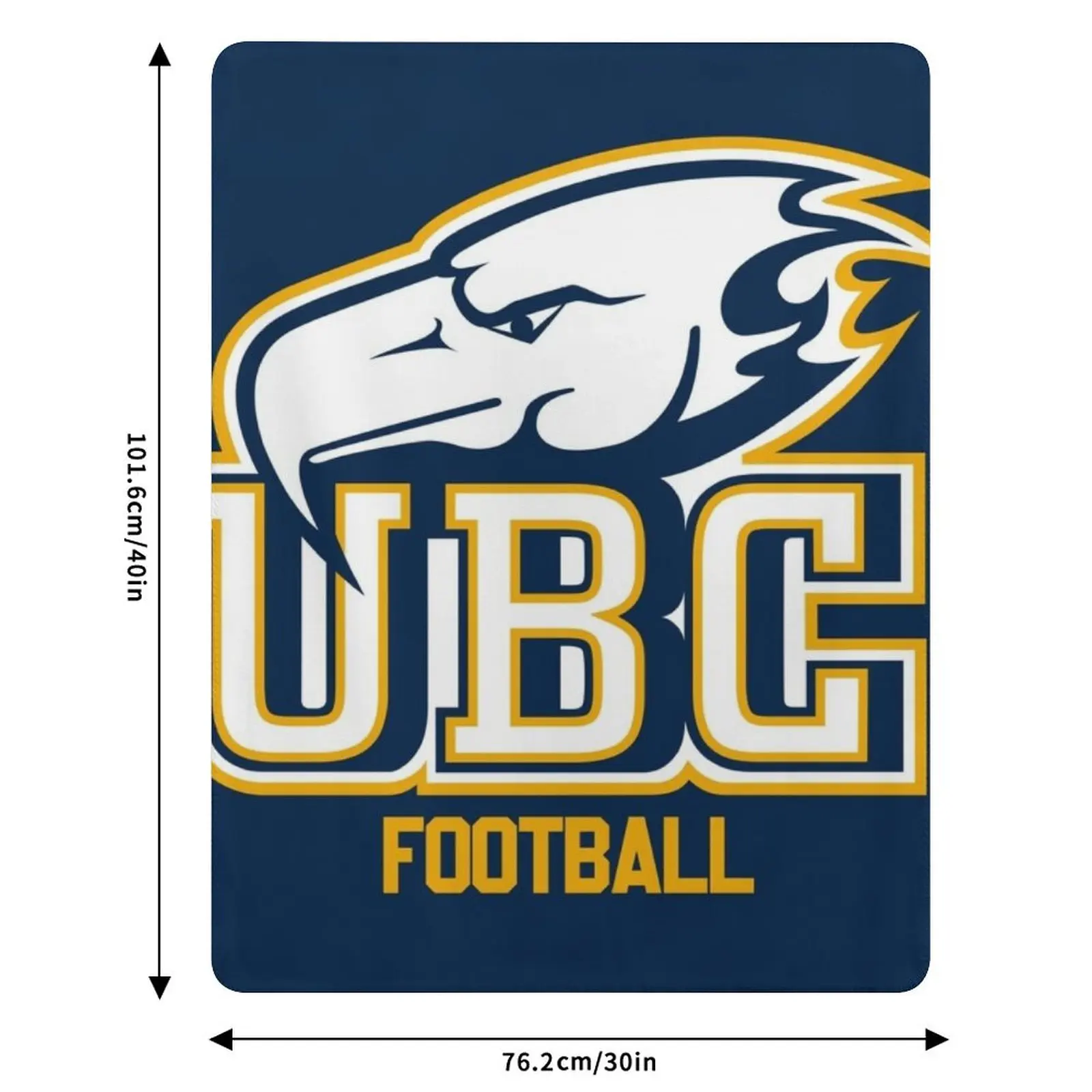 UBC Thunderbirds FOOTBALL رمي بطانية رقيقة أريكة سرير بطانيات أشعث دافئة
