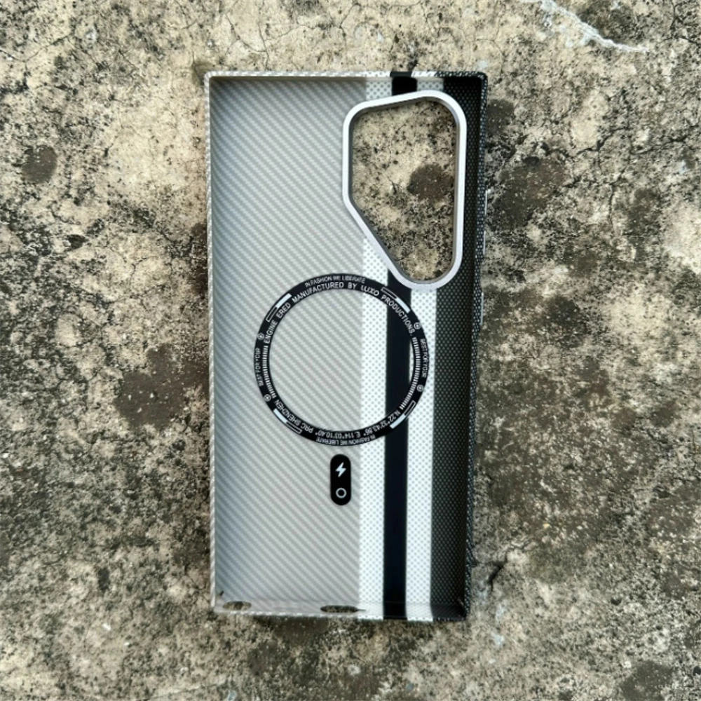 Carbon Fiber Pattern Thin Case for Samsung Galaxy S26 S25 Ultra S24 Plus Magnetic Shockproof Color PC Cover - Image 4