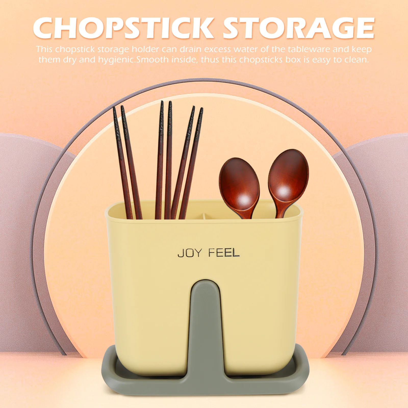 

Chopsticks Box Multi-Function Cutlery Container Tableware Organizing Rack Draining Holder Scratch-Resistant Easy Clean