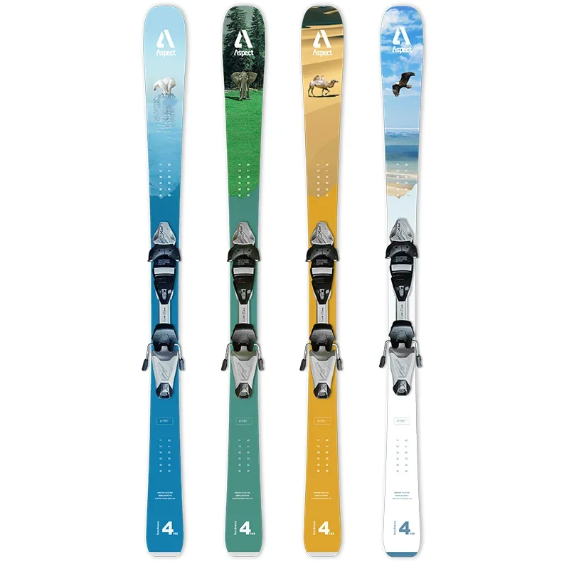 Wholesale Custom Winter Sports Alpine Ski All Mountain Twin Tips Ski Back Country Ski  For Adult and Kids