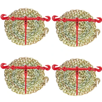 שרשרת vevor שרשרת קלסר ערכת עומס קלסר 3/8 אינץ '-1/2 טווח מתכוונן עם 10 שרשרות ft גרירת תעשייה כבדה