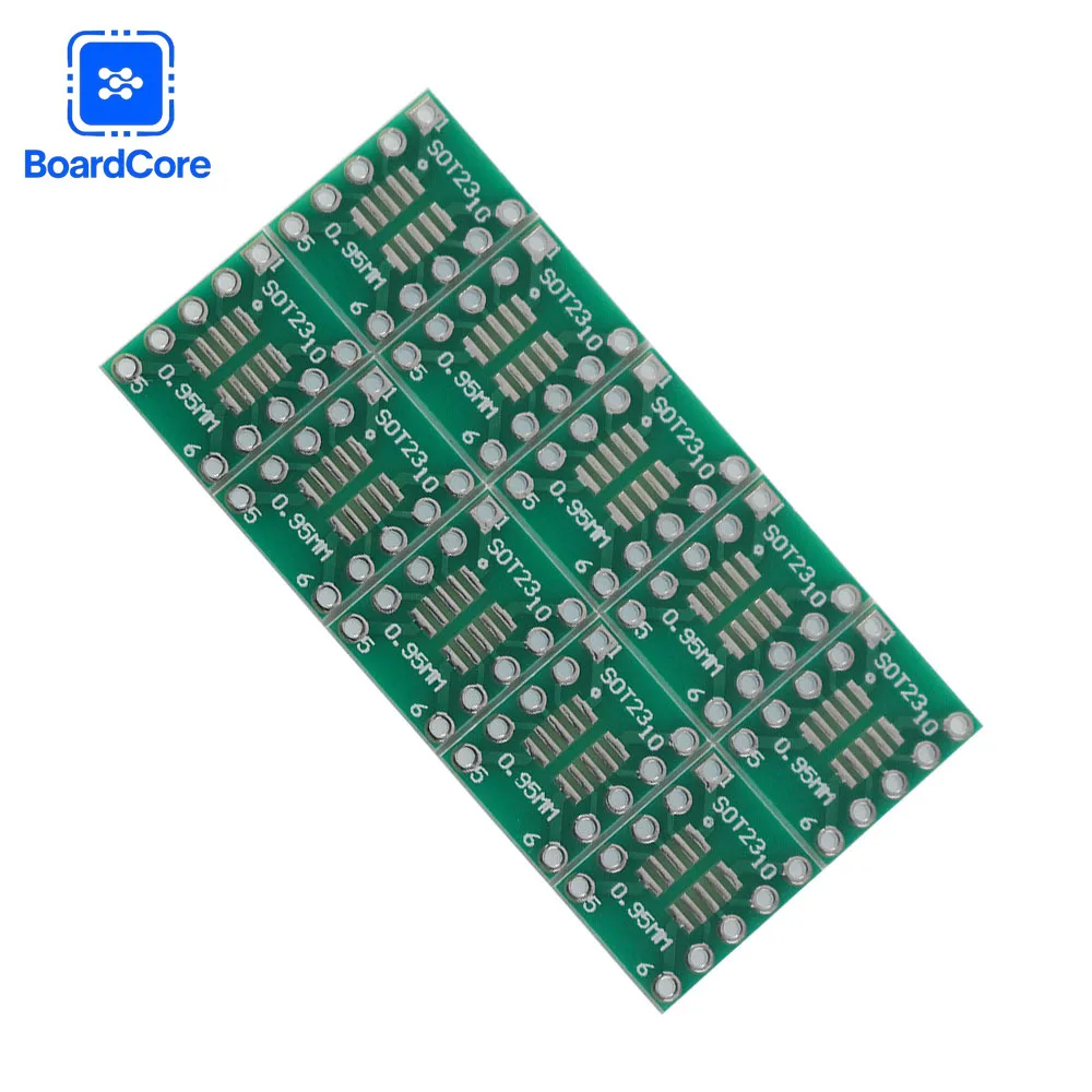 10/20pcs PCB Adapter Board SOP10 SMD Turn To DIP Adapter Converter Plate SOP 10 Convert Board 0.5mm 0.95mm