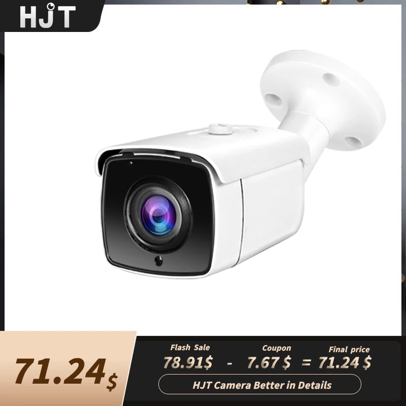 

HJT 4K PoE Security Camera 5X Zoom Outdoor 8MP IP Cam Smart AI Person/Car/Pet Detection Home Protection Surveillance Cameras