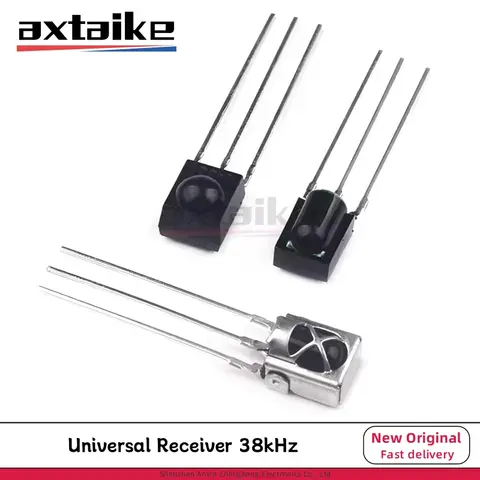 10PCS VS1838 1838 0038 CHQ0038L Universal Receiver 38kHz Infrared Receiver Tube Remote Control Reception 3Pin Round head HX1838