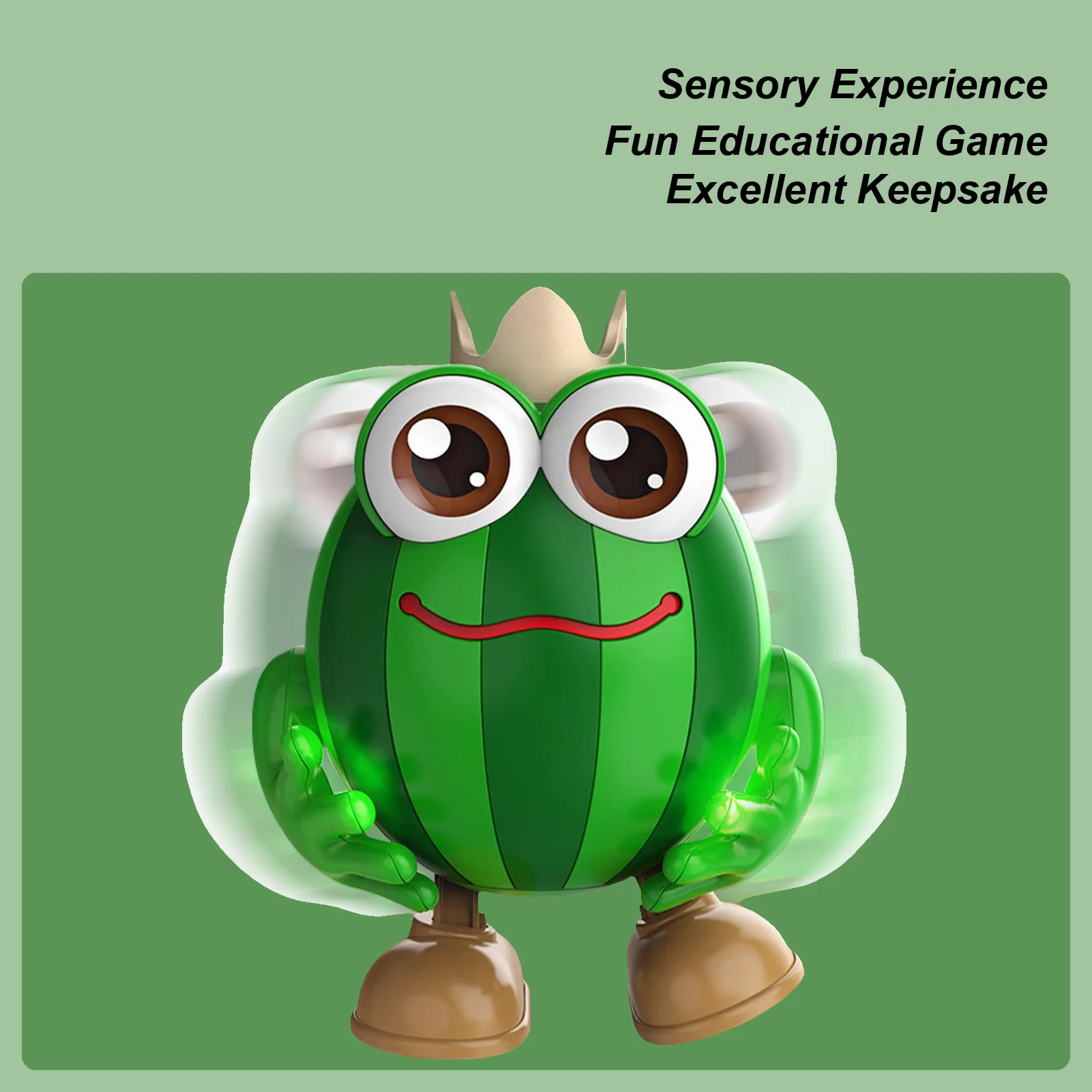 لعبة روبوت راقص فواكه تعليمية تفاعلية مع أضواء وأصوات لمرحلة ما قبل المدرسة وأعياد الميلاد للأولاد والبنات والمدرسة المنزلية