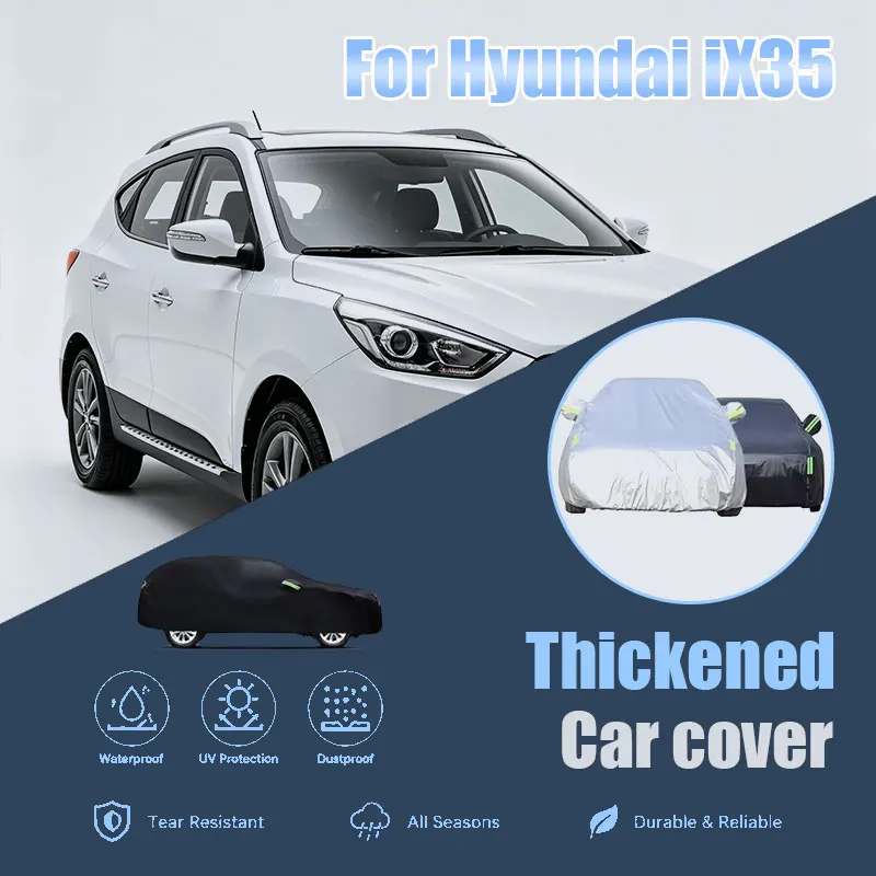 

For Hyundai iX35 Full Car Cover Reflective Strips Waterproof Snowproof Dustproof UV Protection Outdoor Auto Accessories