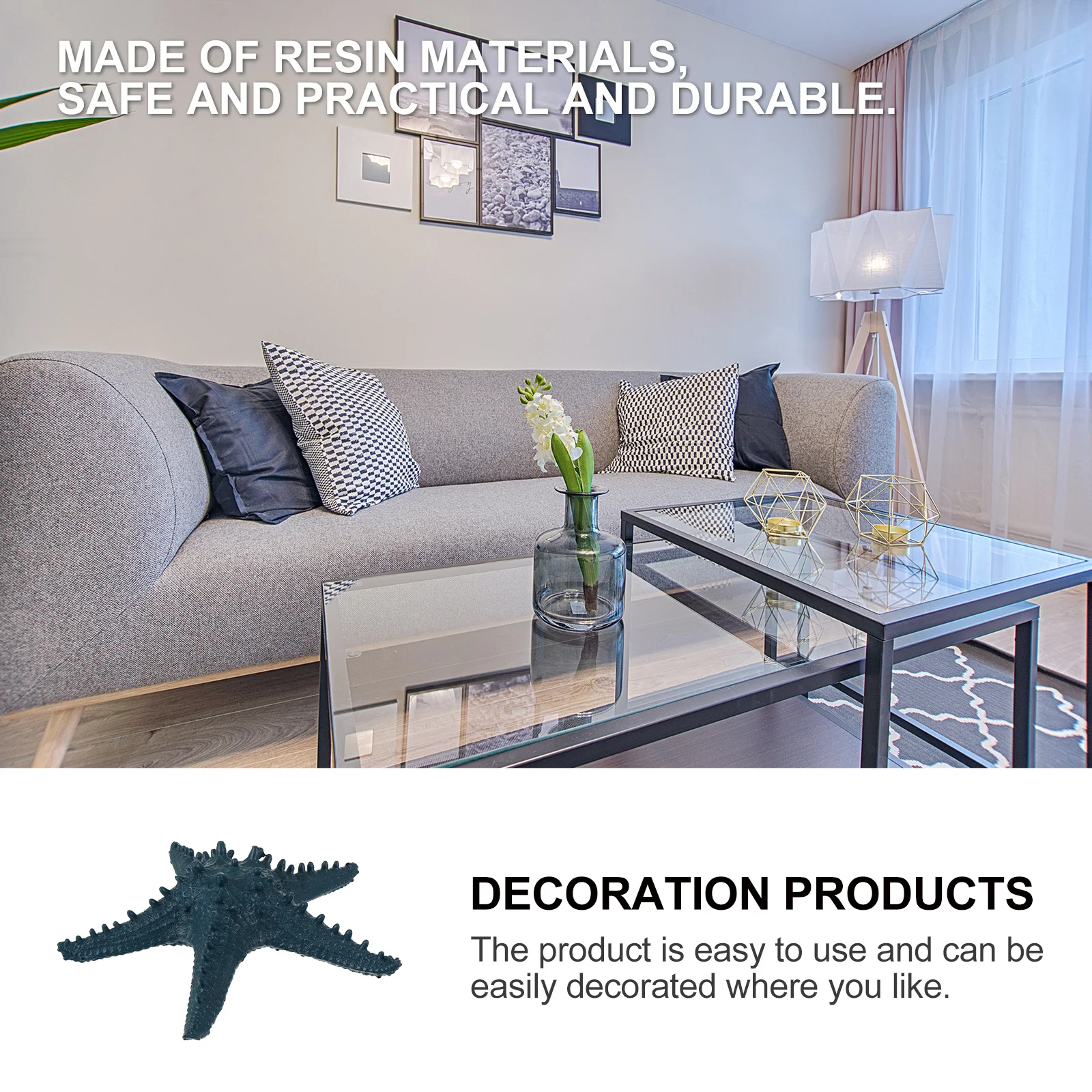 

Simulation Desktop Ornament Resin Craft for Home Shop Tabletop Adornment Fish Tank Decoration Realistic Artificial