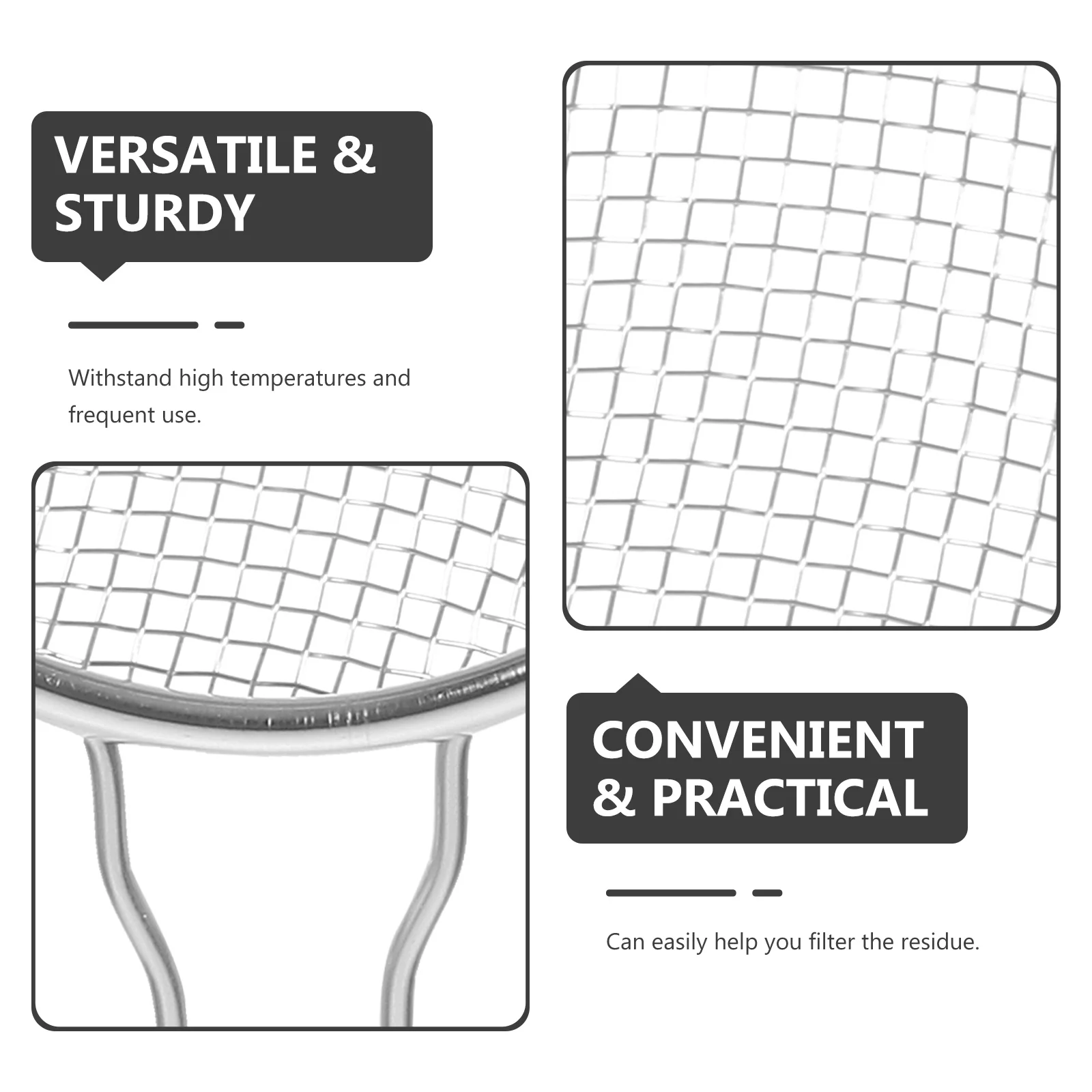 

Stainless Steel Fine Mesh Colander Strainer Spoon Kitchen Filter Skimmer for Noodles Vegetables Frying Basket Kitchen