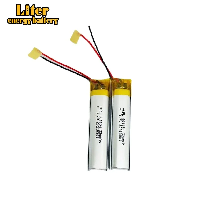 Li-Polymer 601154 Thông Minh Kính Pin Sạc Dự Phòng 320MAh Massage Đồng Hồ Đo Sức Đi Bộ Nhà Máy Sản Xuất Trực Tiếp Cung Cấp