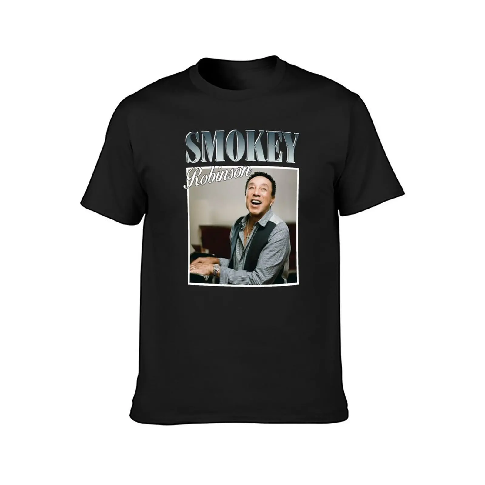 Smokey Robinson The King Of Motown T-Shirt plus size tops funnys Short sleeve tee summer clothes mens graphic t-shirts