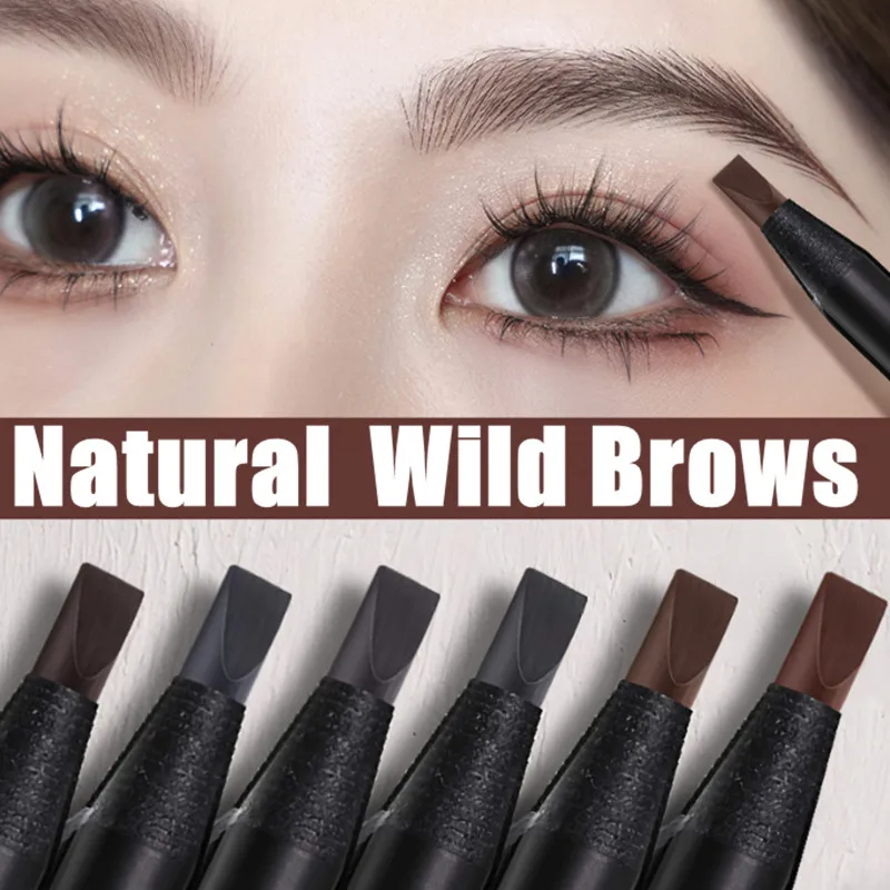 12pcs Eyebrow Pen Hard Microblading Brow Definer Enhancers Pencil Waterproof Easy To Apply Makeup Natural Wild Brows Tattoo Tint