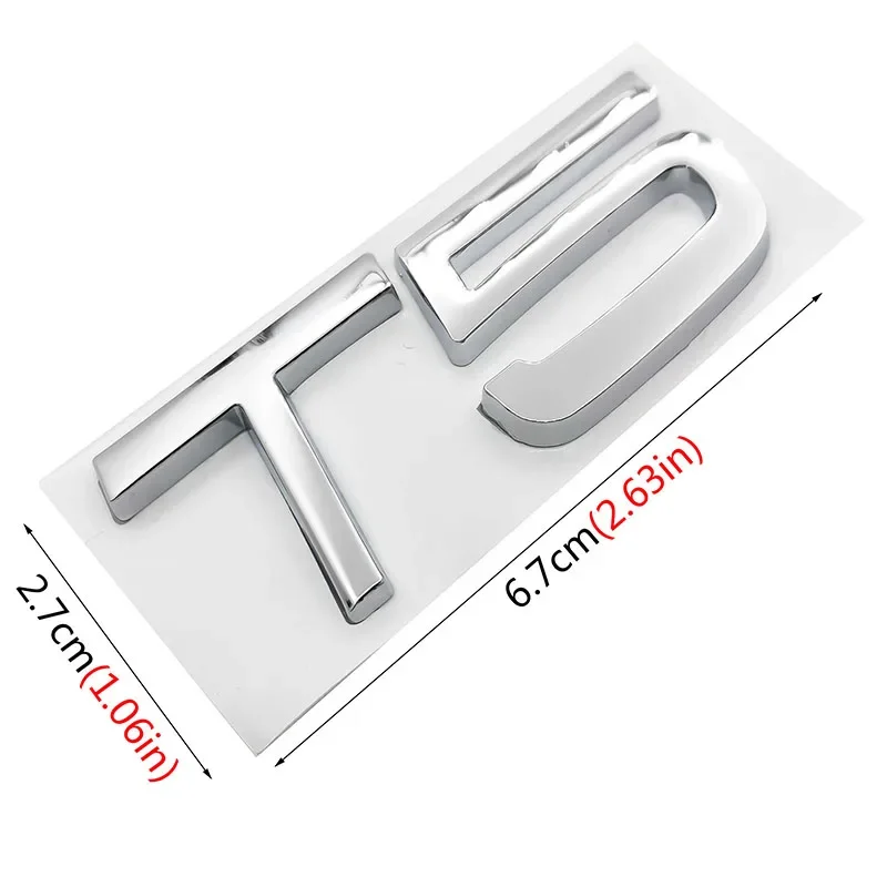 3D Metal T5 T6 AWD LOGO Emblematy Odznaki Naklejka samochodowa Litera Naklejka Stylizacja samochodu Dla Volvo XC60 XC90 S60 S80 S60L V40 V60 Błotnik