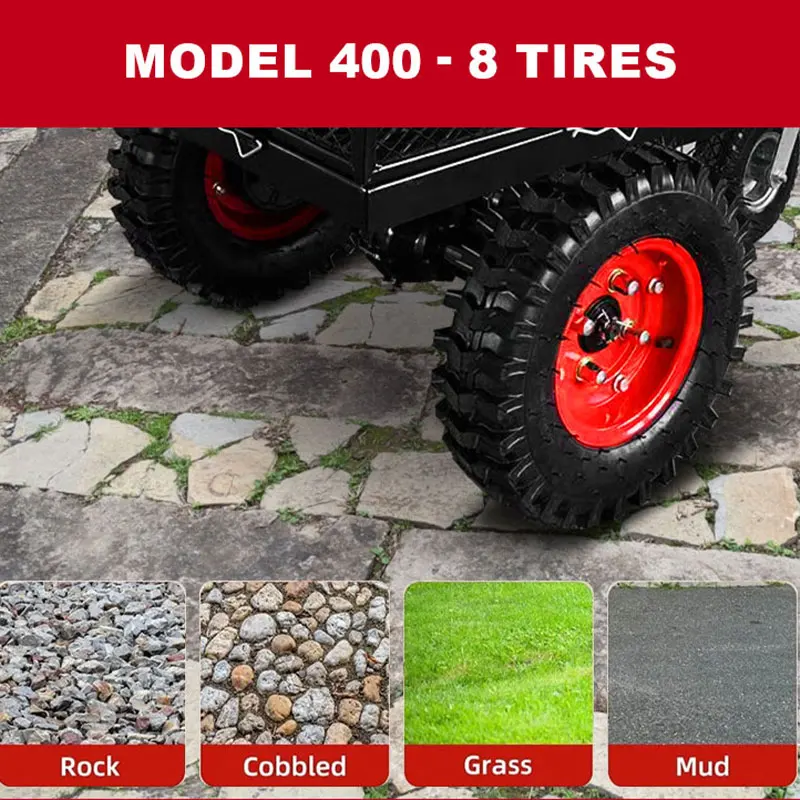 prompt goods~24V Heavy-duty Steel Garden Vehicle - High-efficiency Garden Aid Vehicle