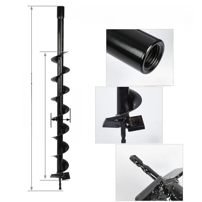 سقيفة لقمة الحفر الأرضية آلة زراعة الحفر الهندسية حفر عمود كومة لقمة حفر الآبار الحلزونية