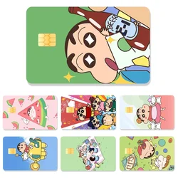 Keeppley Crayon Shin-chan Cartoon Kawaii Card Credit Chip Creativity Waterproof Stickers Stickers Big and Small Chip Sticker