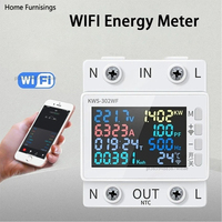 WiFi Smart Power Meter Earth Leakage Protector Switch Wattmeter Current Voltage Monitor Relay Circuit Breaker Energy Meter