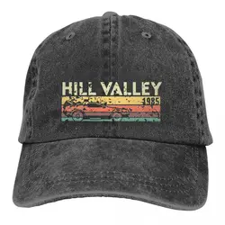 Baseball Caps Back To The Future Hill Valley 1985 Outfit Men Women Vintage Distressed Washed Harajuku Retro Headwear