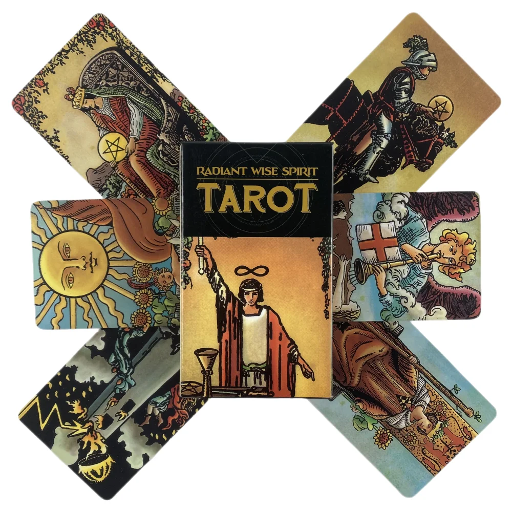 Radiant Wise Spirit Tarot Cards A 78 Rider Deck Oracle English Visions Divination Edition Borad Playing Games