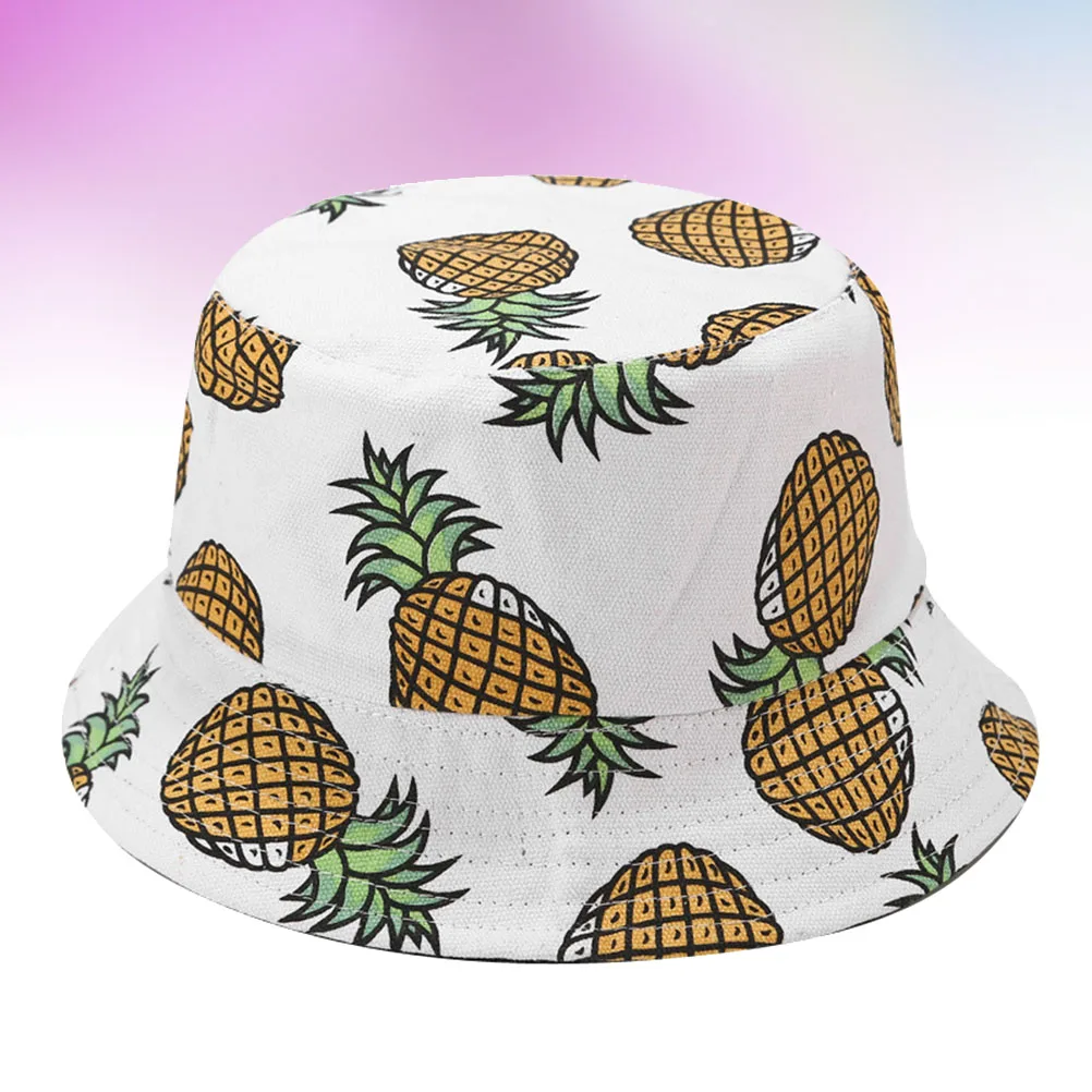 

Hawaii Themed Bucket Hat Lightweight Breathable Sun Protection for Outdoor Fishing Camping Vacation Daily Floral Print Fashion