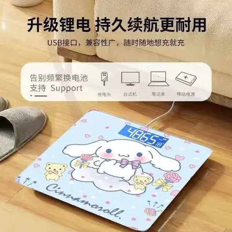 만화 시나모롤 멜로디 고정밀 Usd 전자 체중계, 가정용 무게추 체중계, 피트니스에 필수 만화 시나모롤 멜로디 고정밀 Usd 전자 체중계, 가정용 무게추 체중계, 피트니스에 필수