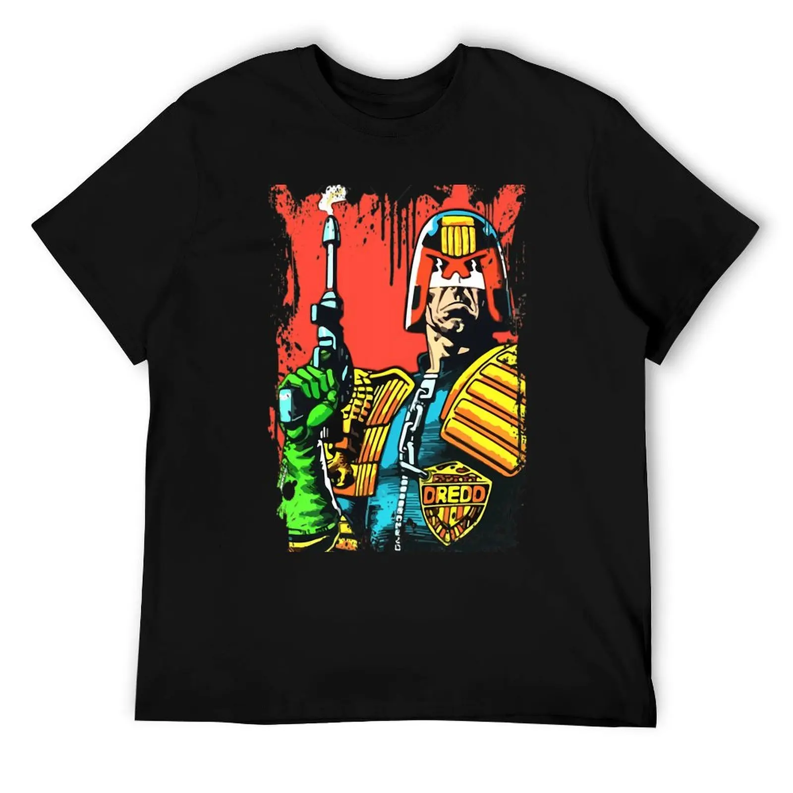 

I Am The Law - винтажная футболка с комиксами, хлопковая футболка, мужская футболка, летняя футболка