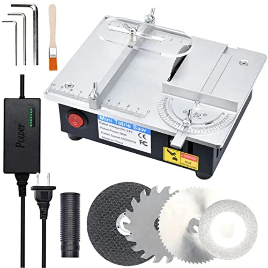 

Mini Table Saw for Crafts S3 Portable Precision Table Saw96W mini Desktop Electric Saw 7 Speed Adjustable DIY Model Crafts Cutt