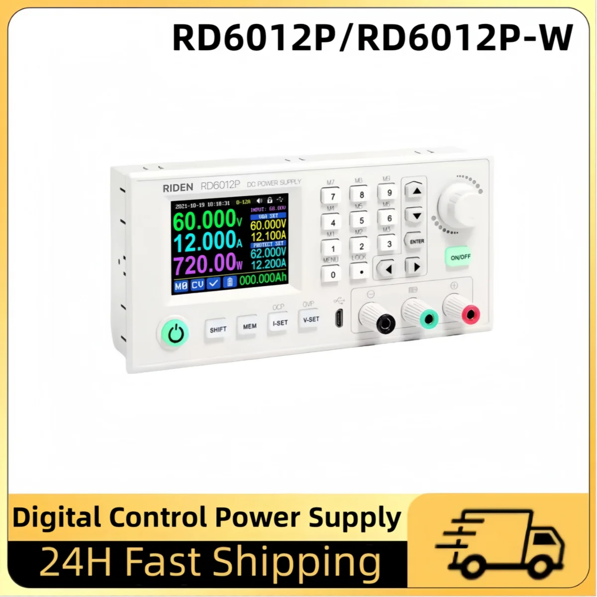 RD RD6012P RD6012PW USB WiFi 5 Digit DC to DC Voltage Step down Power Supply Adjustable buck converter voltmeter 60V 12A