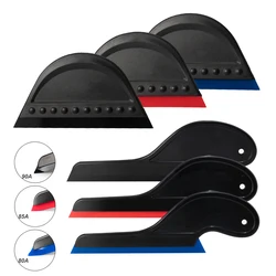 FOSHIO 3pcs Car Squeegee Soft Rubber Blade Side Wiper Scraper Vehicle Cleaning Tool Auto Window Tinting Glass Film Installation