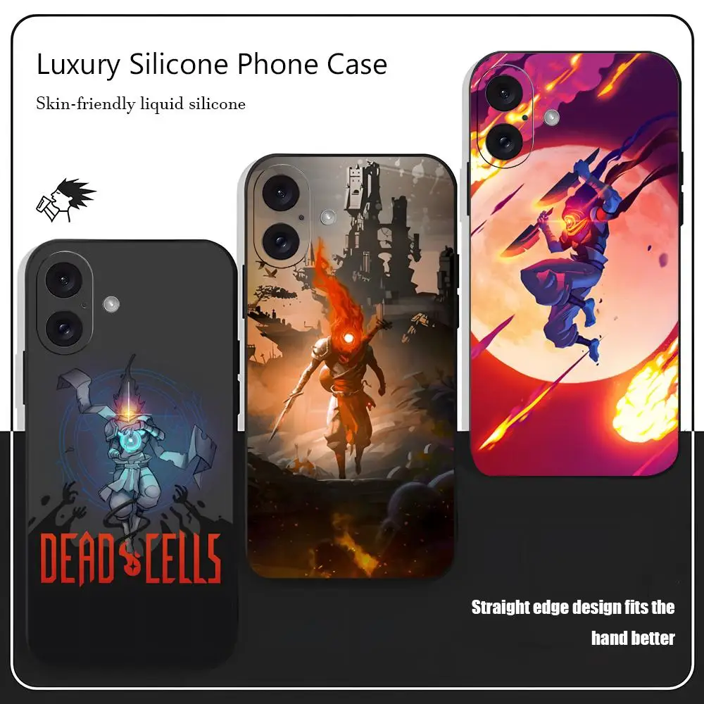 Чехол для телефона Hot Game Dead Cells для iPhone 17, 16, 15, 14, 13, 12, X XR XS 8 Plus Mini Pro Max, мягкий черный противоударный чехол