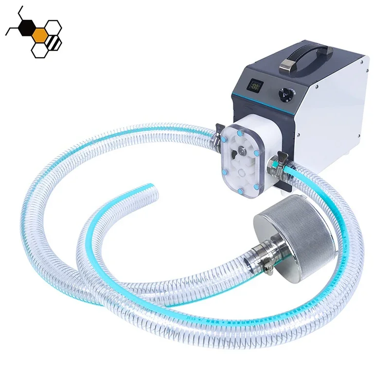 HFP-1 Electric Honey Filling Machine Impurities Automatic Strainer Viscous Liquid Filter Delivery Pump Portable Apiculture Tools