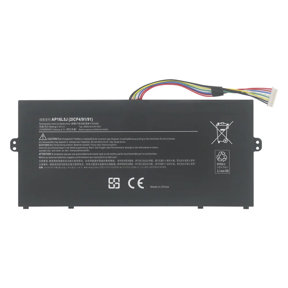 7.7V 4670mAh New AP16L5J Laptop Battery For SF514-52T Spin 1 SP111-32N 2I4/91/91 36Wh