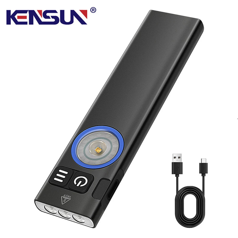 Portable Multi functional LED Flashlight Powerful Super Bright Torch Multilight lllumination Type-C Charging Long Range Lantern