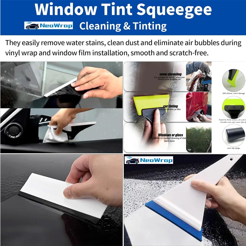 مجموعة أدوات تظليل فيلم نافذة السيارة من الفينيل أداة ممسحة لف زجاج السيارات مجموعة تركيب فيلم الخصوصية الواقية سكين التفاف #6