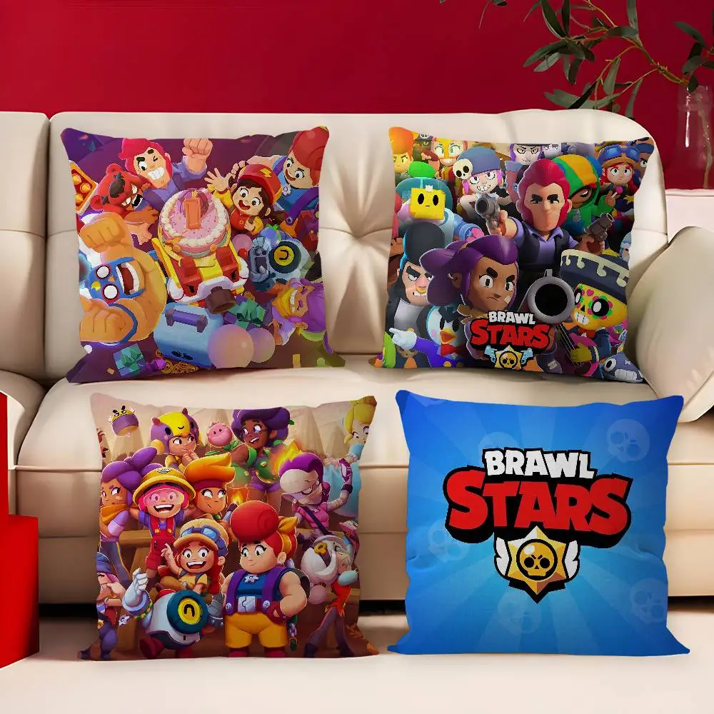Strategy game B-BRAWL STARS Pillow Cover for Bedroom Room and Living Room Sofa Decorative Cushion Cover