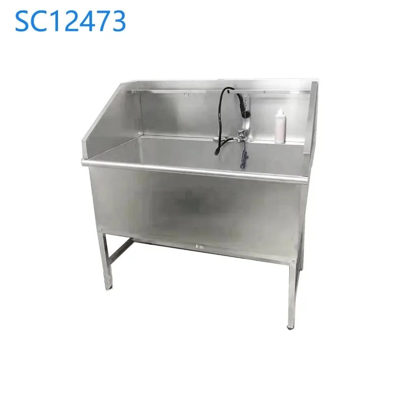 2026 High Quality Stainless Steel 304 No Door Grooming Tub PET Grooming Bath Tub Veterinary Instrument For Dogs