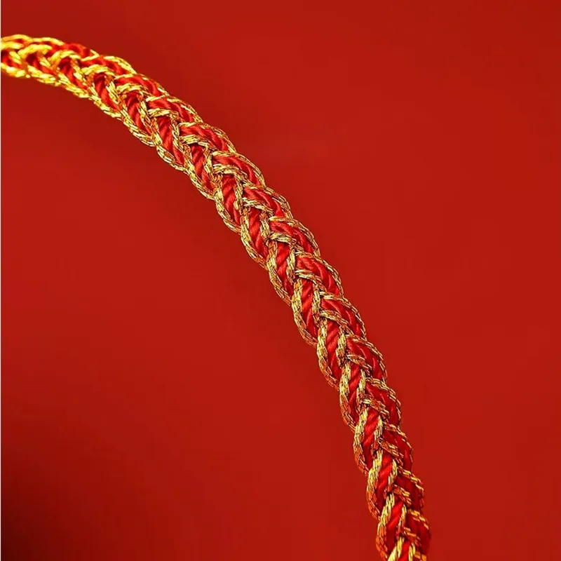 Hand Braided Red Rope Bracelet Snake Lucky Rope Hand Rope Couple Friendship Bracelet Braided Ethnic Original Female Accessory