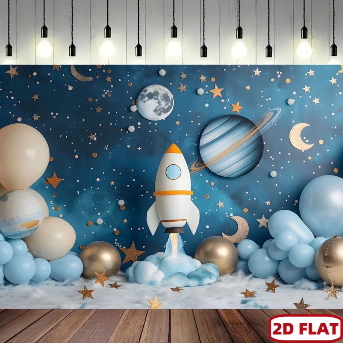 2D flat 1pc space theme party - Event Launch Party review and price