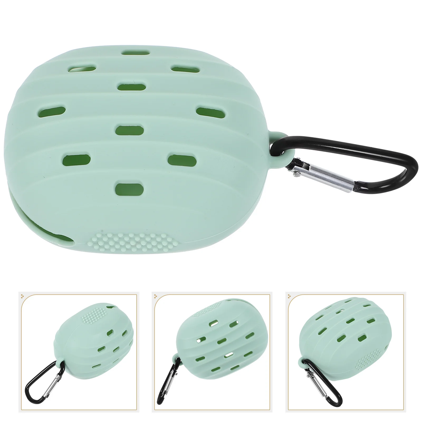 Soporte pequeño de silicona para esponja de maquillaje, estuche para esponjas en polvo, caja de almacenamiento portátil para esponjas de maquillaje de viaje, diseño suave y duradero