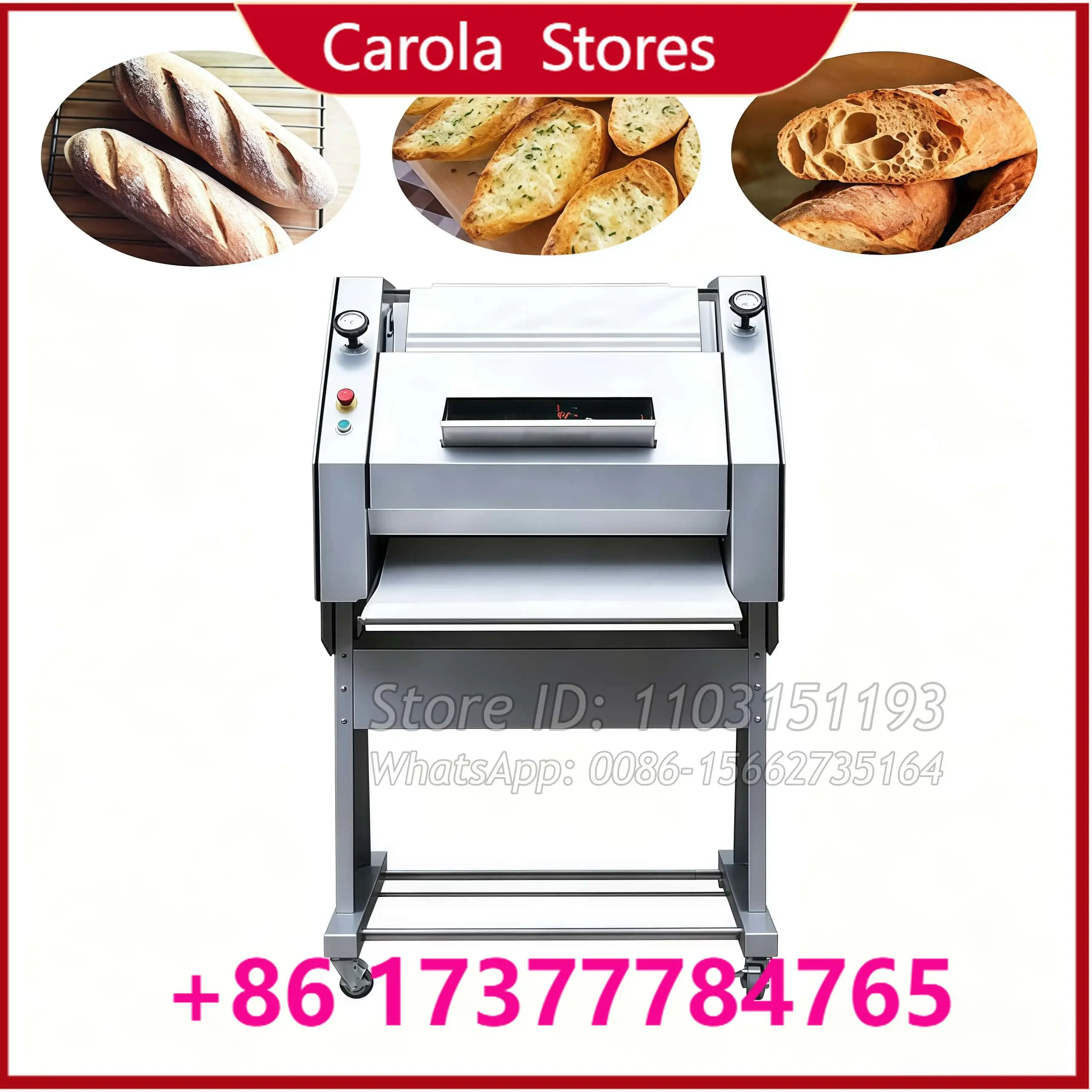 French Bread Roller Forming Machine Toast Stick Maker Dough Moulder Loaf Toast French Bread Dough Croissant Baguette Machine