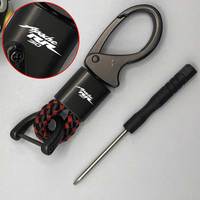 Hand Woven Horseshoe Buckle Keychain For TVS Apache RR310 Motorcycle Accessories